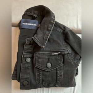 Calvin Klein black Jean jacket. Like new